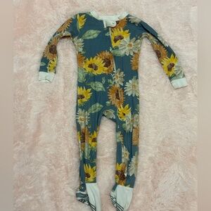 Burt's Bees Sunflower Kids One Piece in Blue and Yellow